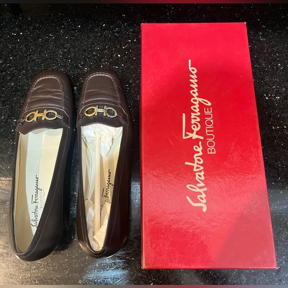 Salvatore Ferragamo Shoes - Salvatore Ferragamo Dark Brown Leather Loafers